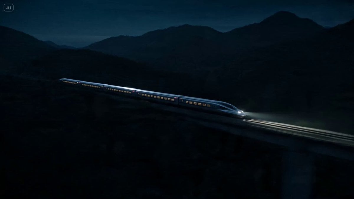 Bullet Train Parkour Action