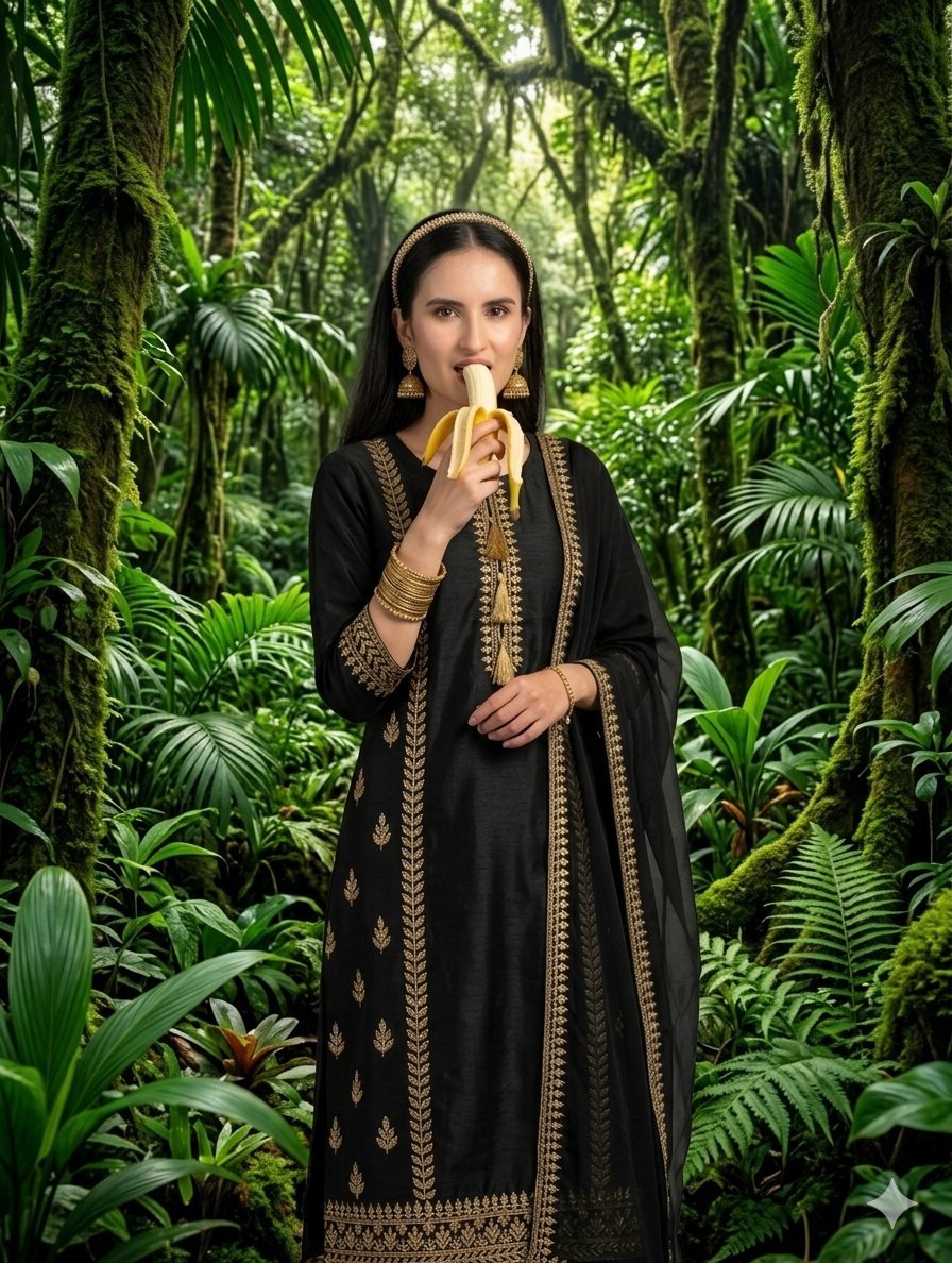 Traditional Jungle Portrait — AI image template example