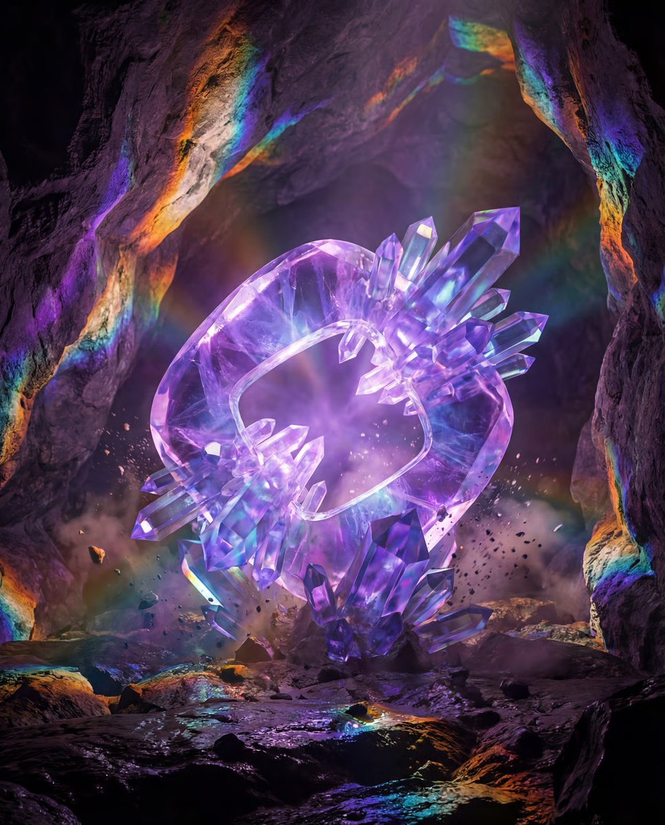 Photorealistic Crystal Logo Generation