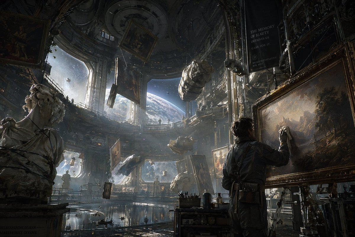 Sci-Fi Orbital Art Museum