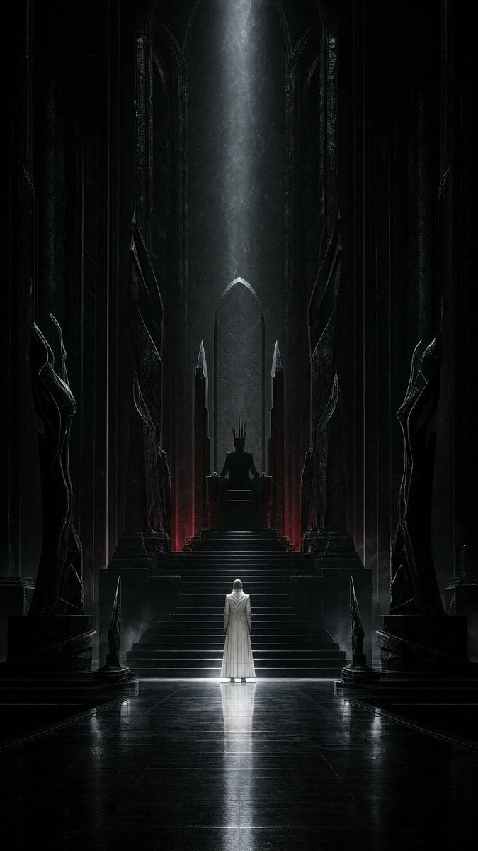 Dark Surrealist Shadow Throne Prompt