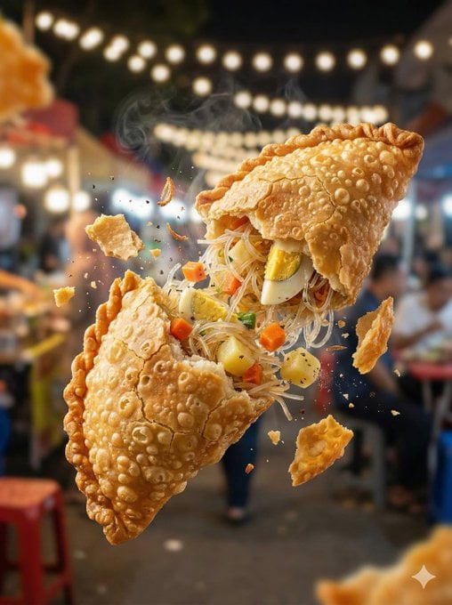 Ultra-Realistic Fried Snack Explosion Food Photography Prompt