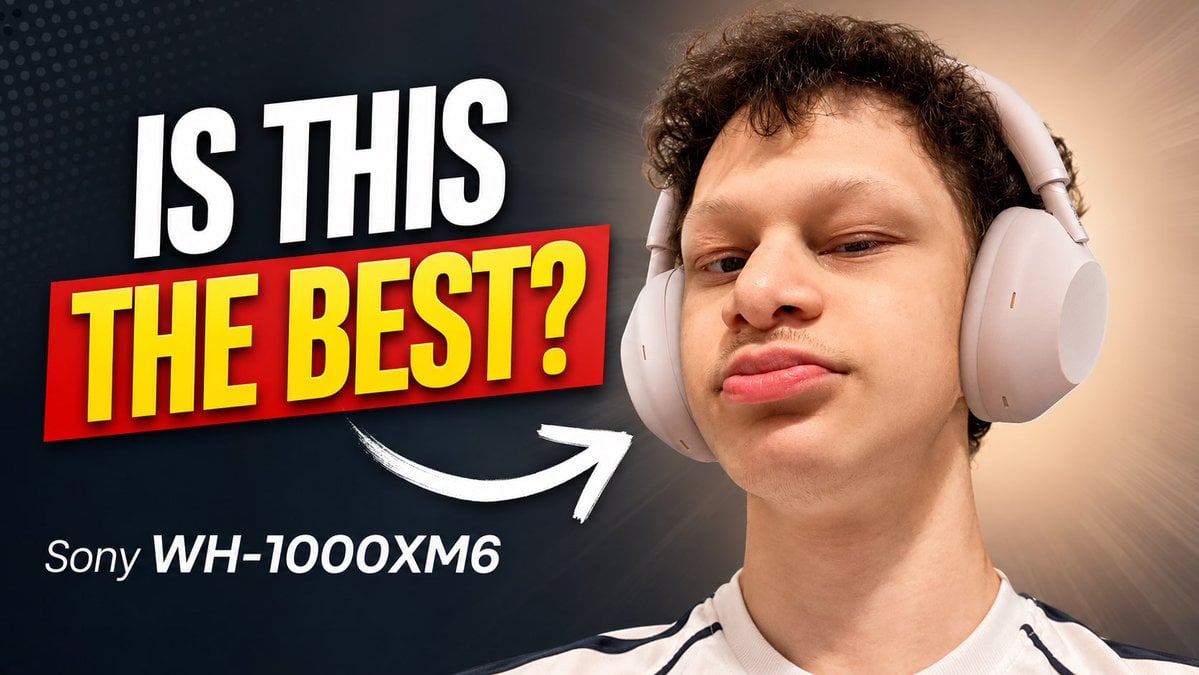 Sony Headphones Review Thumbnail — AI image template example
