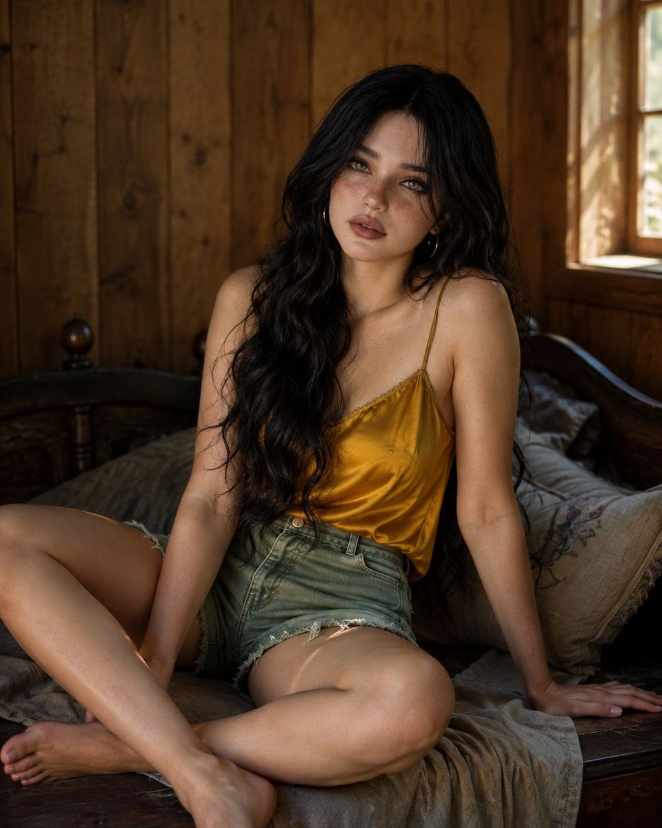 Cinematic Indian Woman Lifestyle Portrait — AI image template example