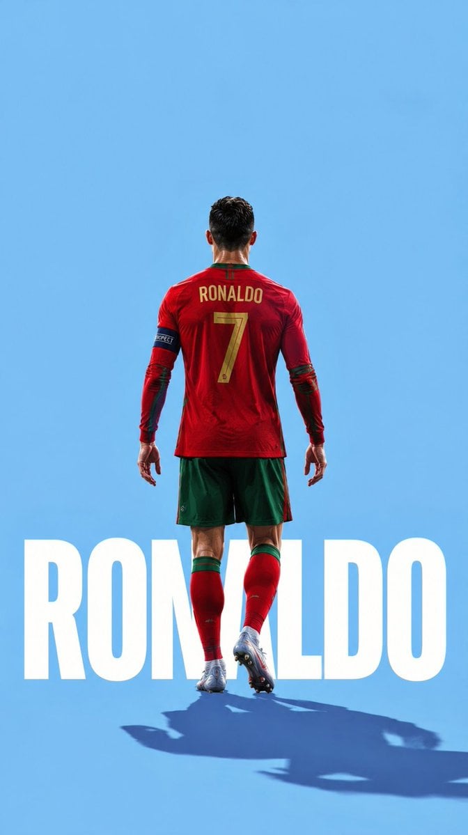 Minimalist Symmetrical Sports Poster — AI image template example