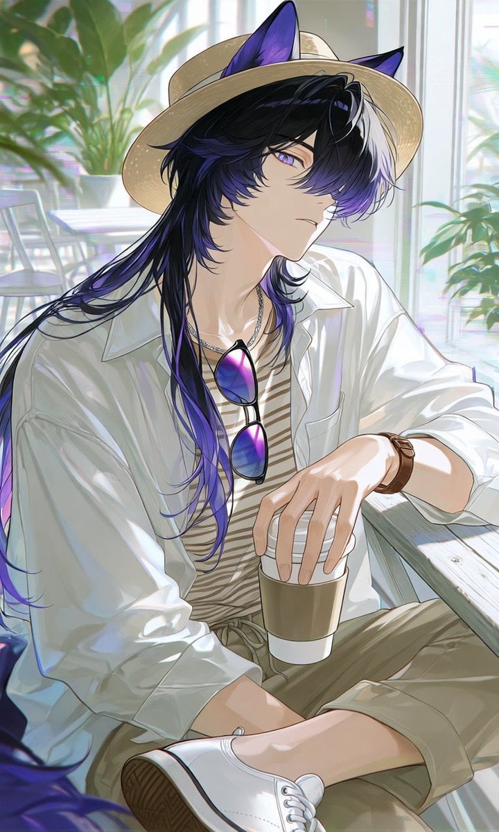 Summer Cafe Anime Wolf Boy