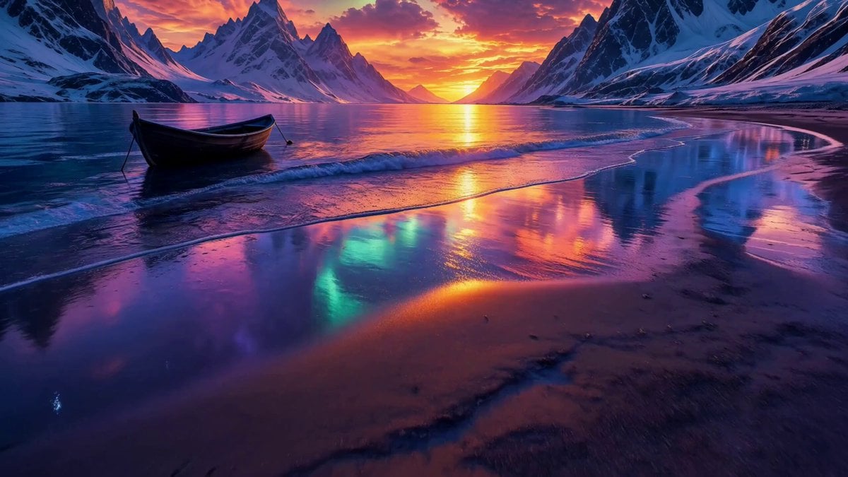 Arctic Aurora Cinematic Landscape