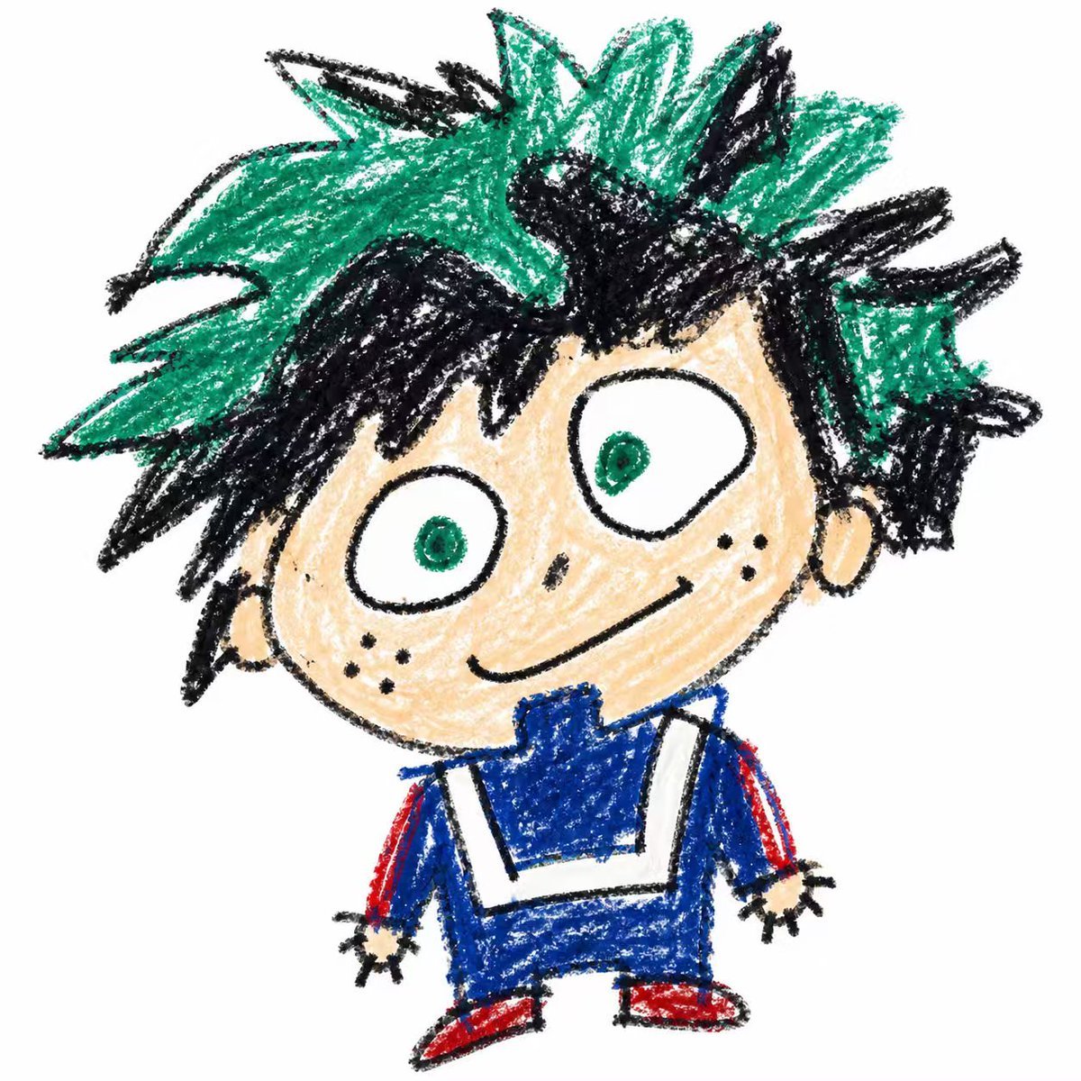 Year-Old Crayon Drawing Style