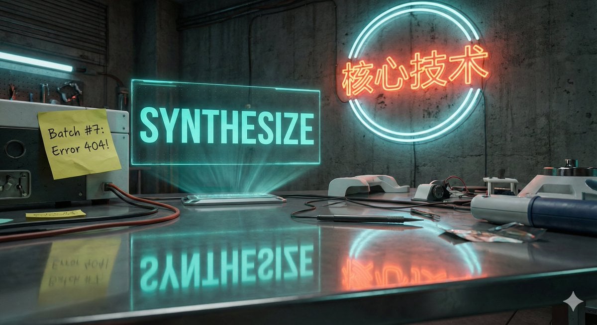 Futuristic Laboratory Text Accuracy Test Prompt