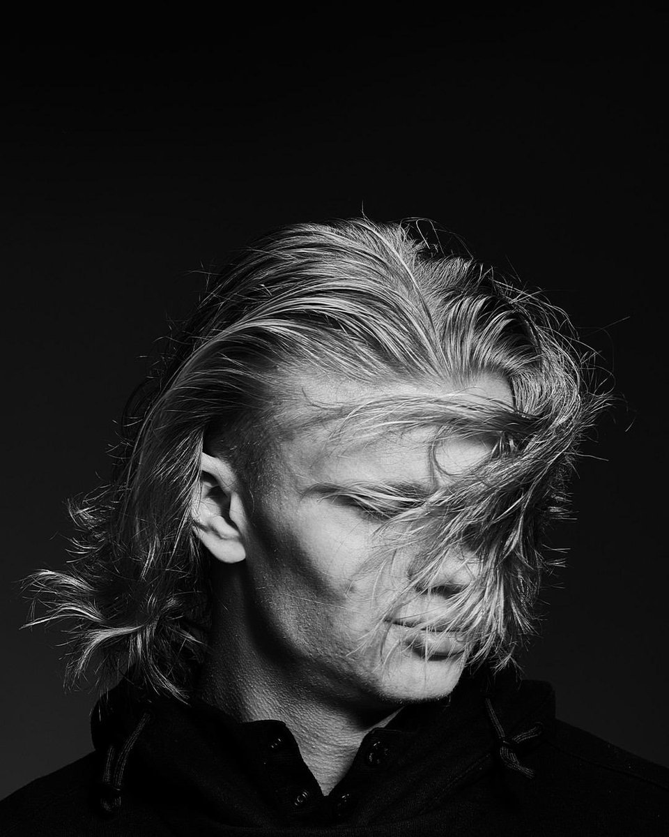 Monochrome Football Superstar Portrait