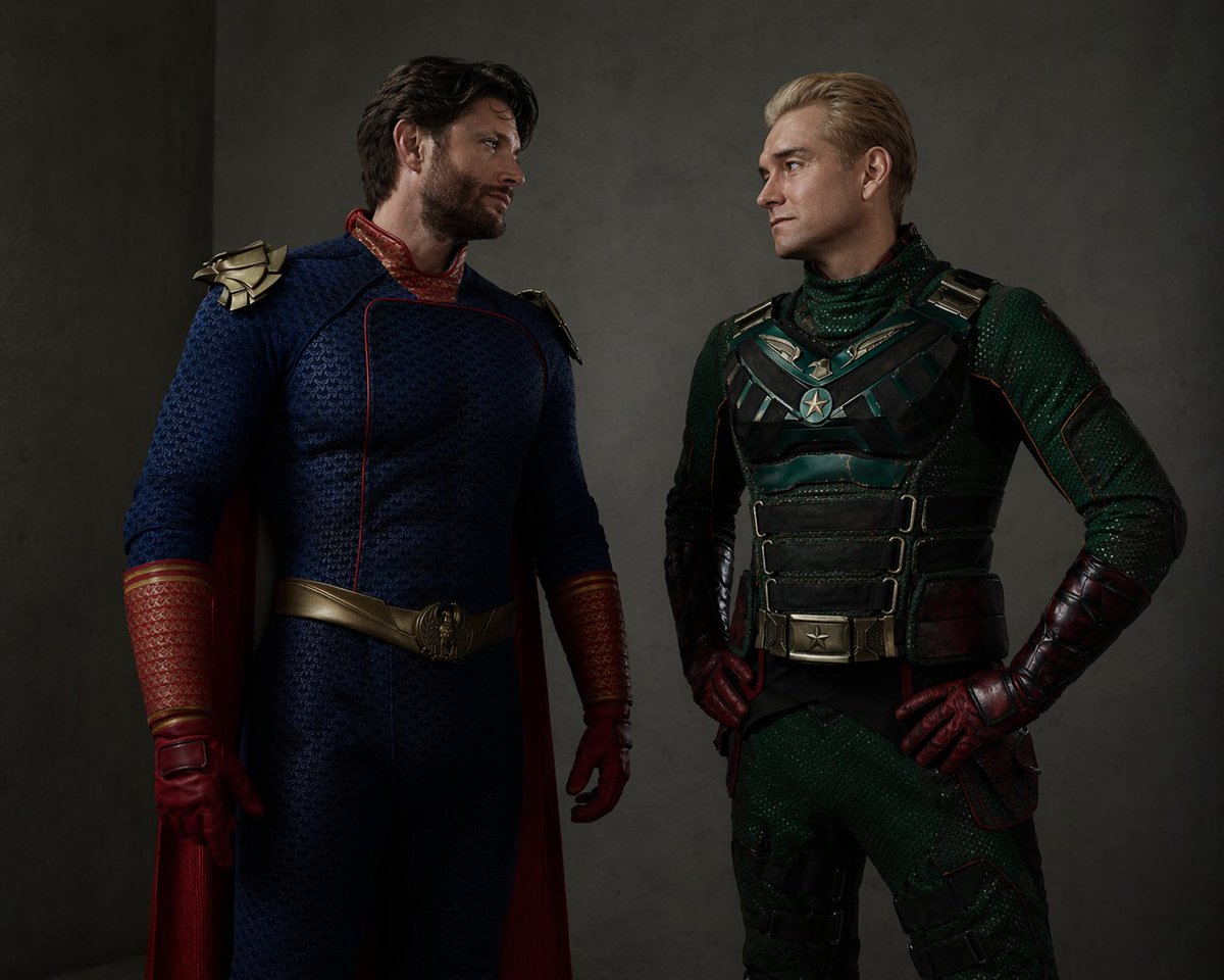 Superhero Costume Swap Portrait