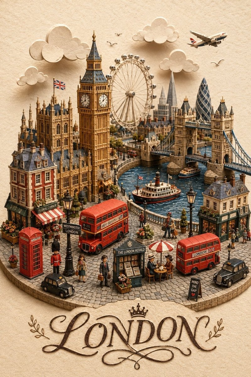 London Papercraft and Clay Diorama