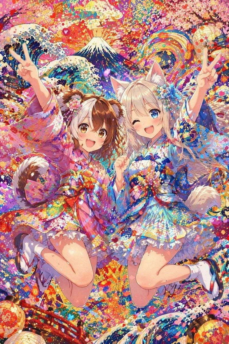 Colorful Kimono Kemonomimi Festival
