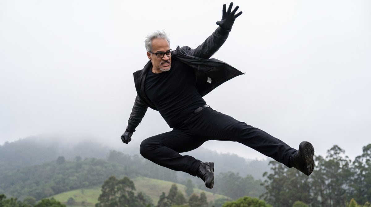 Cinematic Mid-Air Action Shot reference image 2
