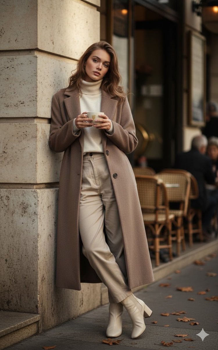 Autumn City Vibe Full-Body Shot Prompt