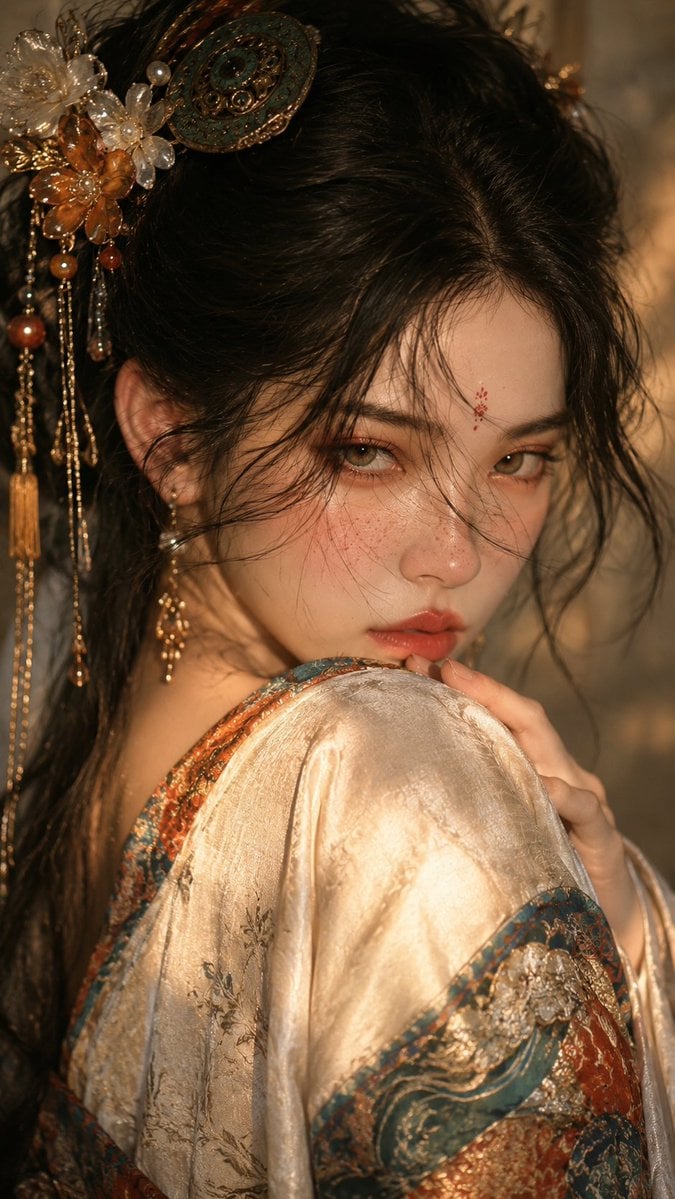 Ancient Chinese Aesthetic Portrait — AI image template example