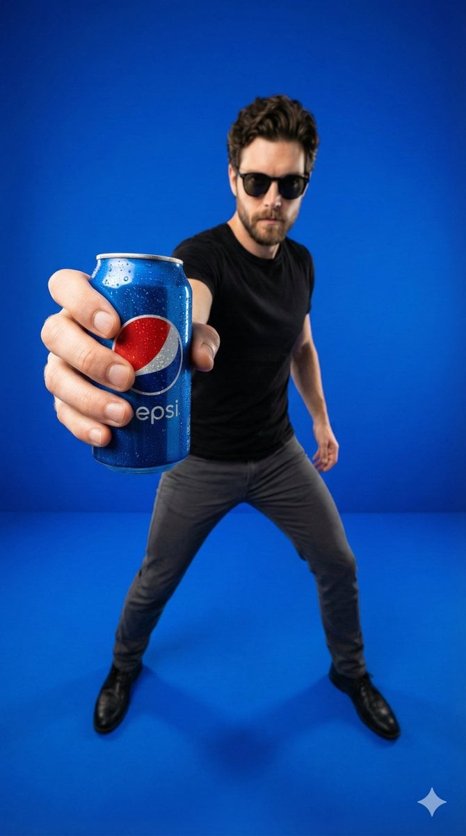 Wide-Angle Product Poster (Pepsi Can)