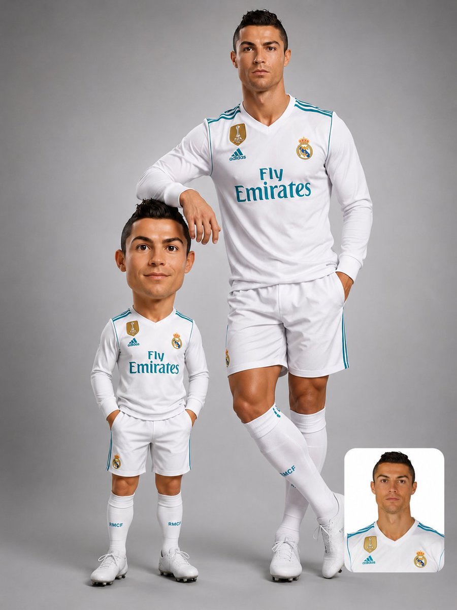Football Character Consistency Poster — AI image template example
