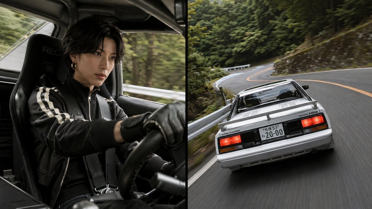 Split-Screen MR2 Touge Drive