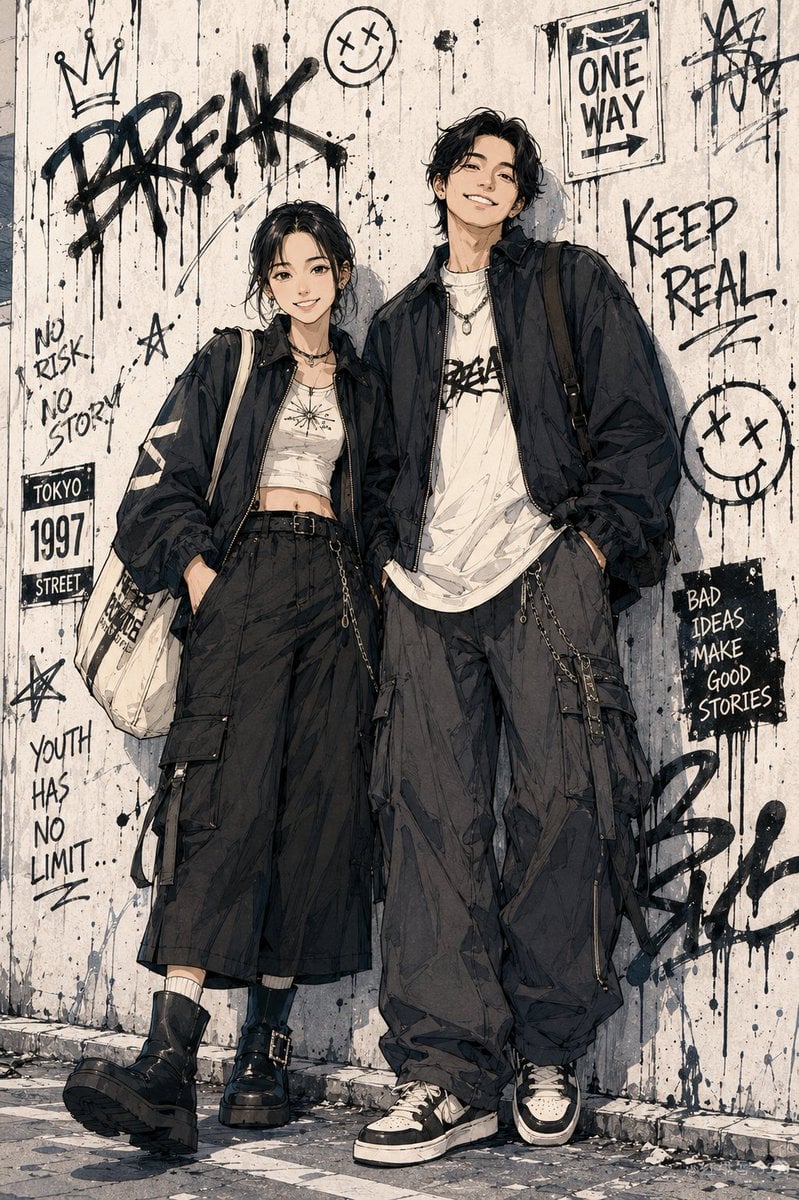 Shonen Manga Character Poster