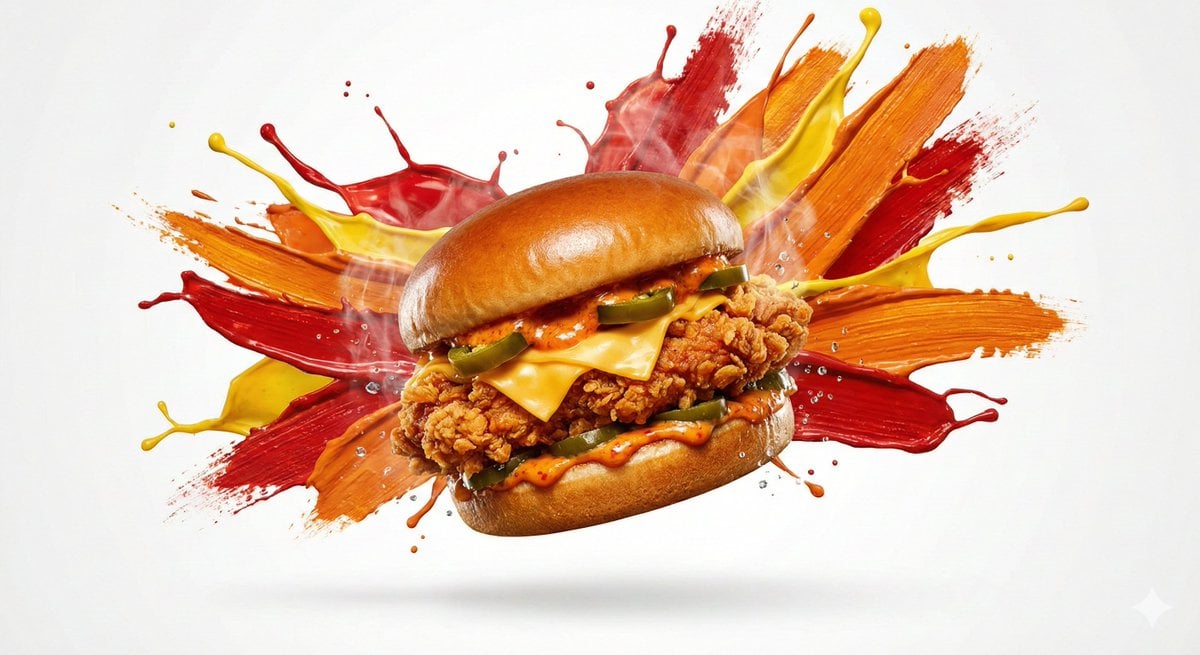 Color Splash Food Advertisement