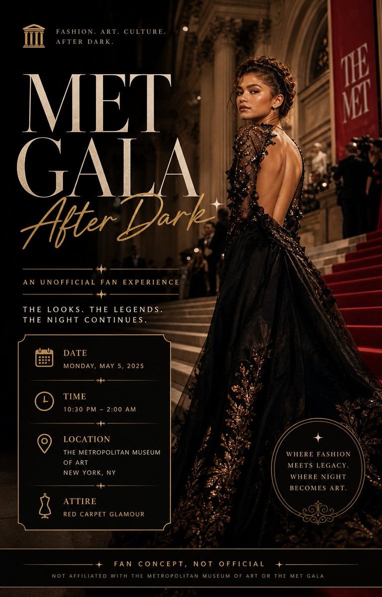 Luxury Event Branding Posters — AI image template example