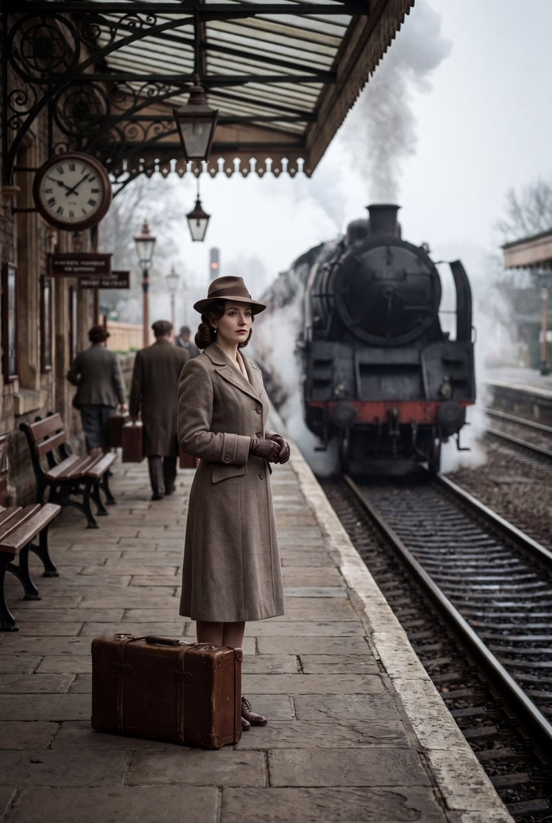 1940s European Railway Station