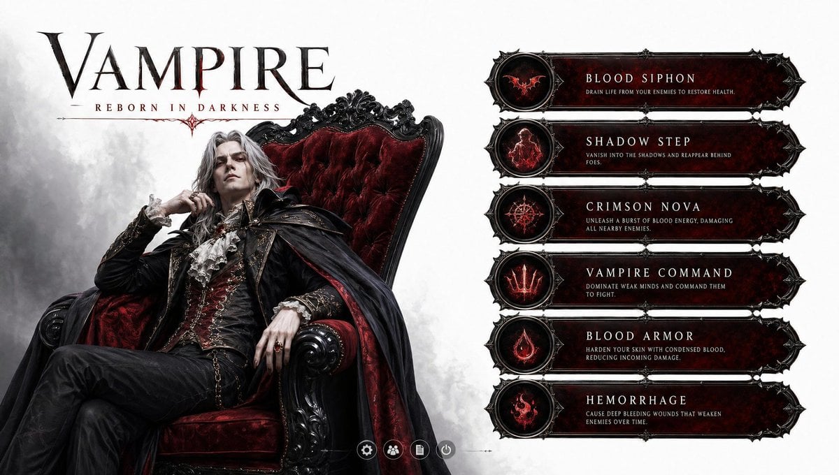 3D Vampire Gaming Character