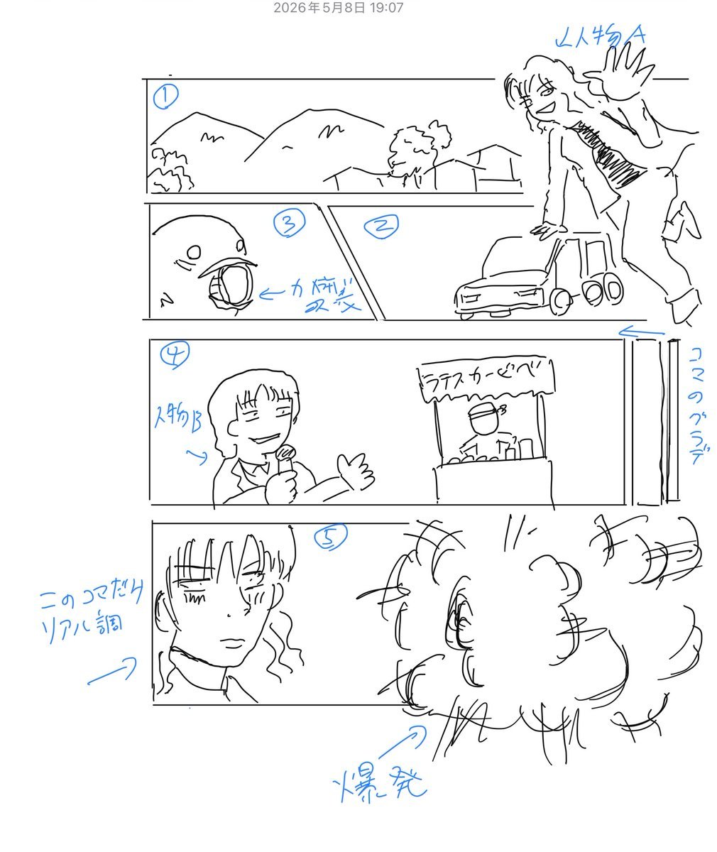 Polished Manga Page From Rough Storyboard reference image 1