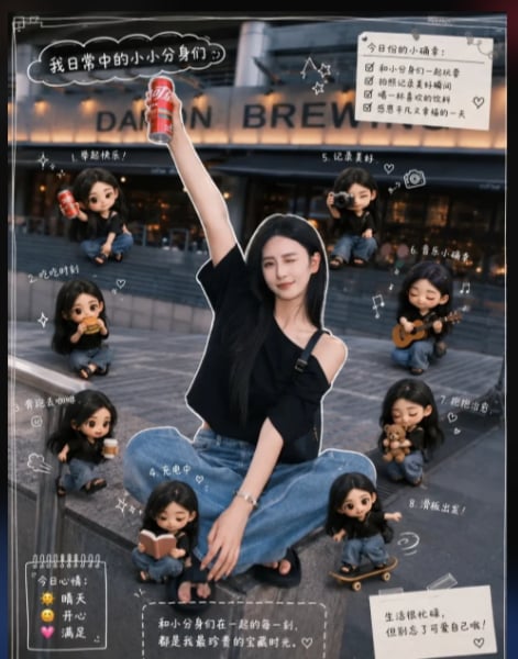 Mini Clone Cafe Selfie Composite