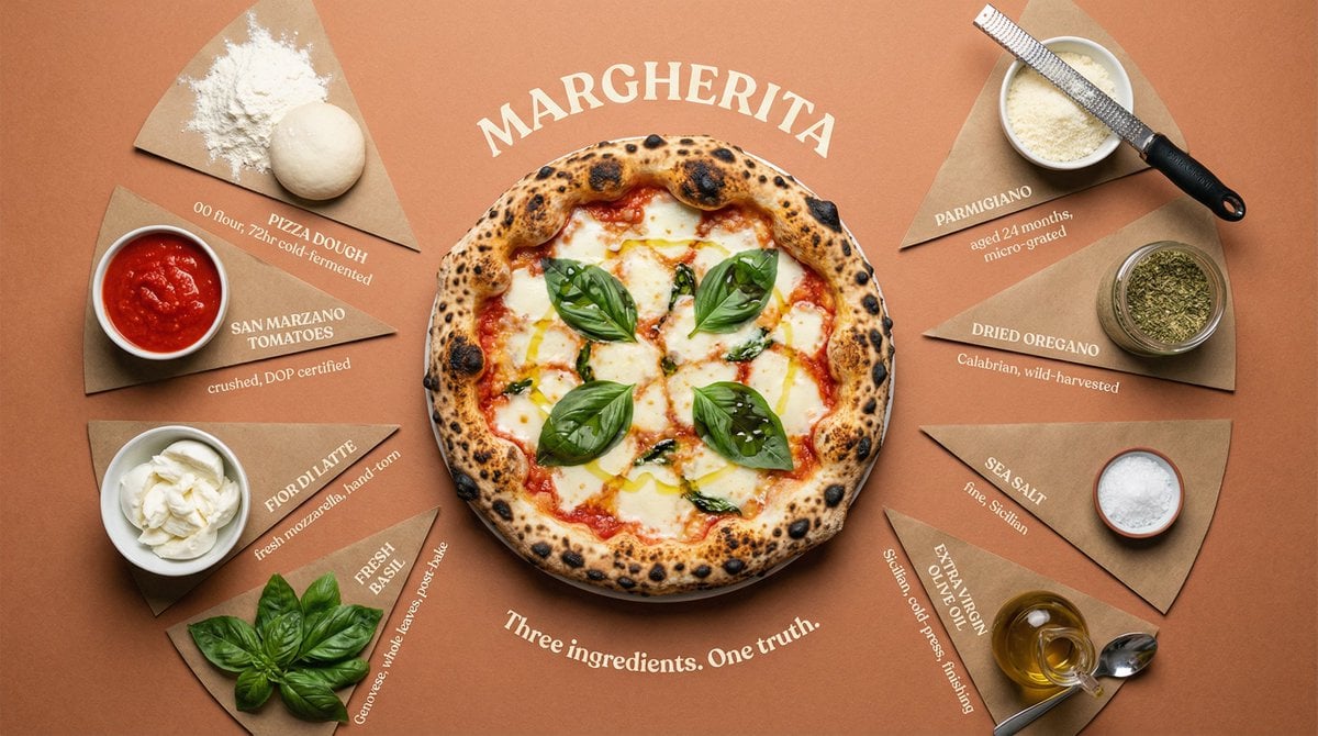 Luxury Cookbook Ingredient Flat Lay Infographic