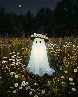 AI-generated sample for “Little Ghost in a Flower Field”