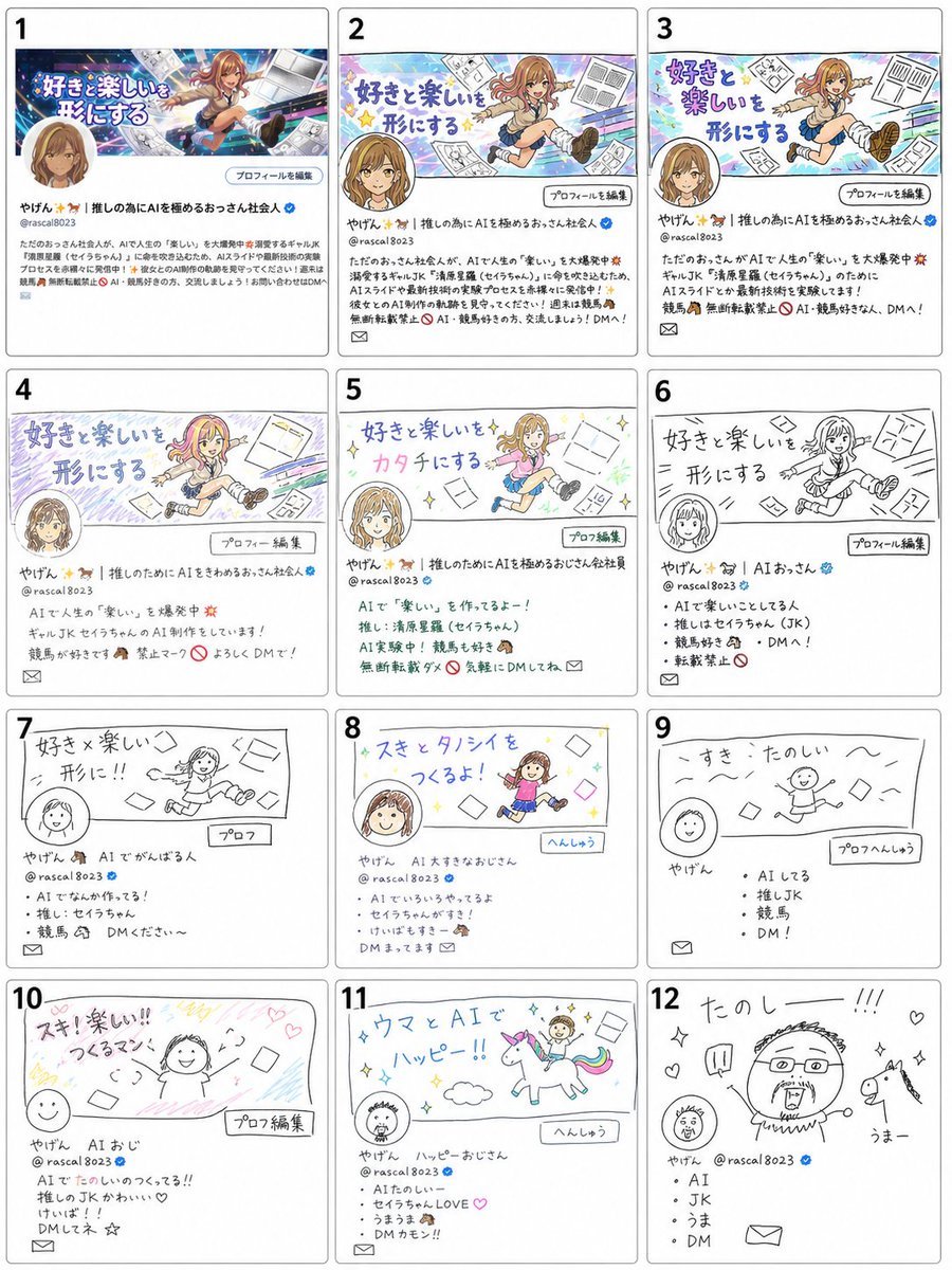 Visual Telephone Game Image Grid