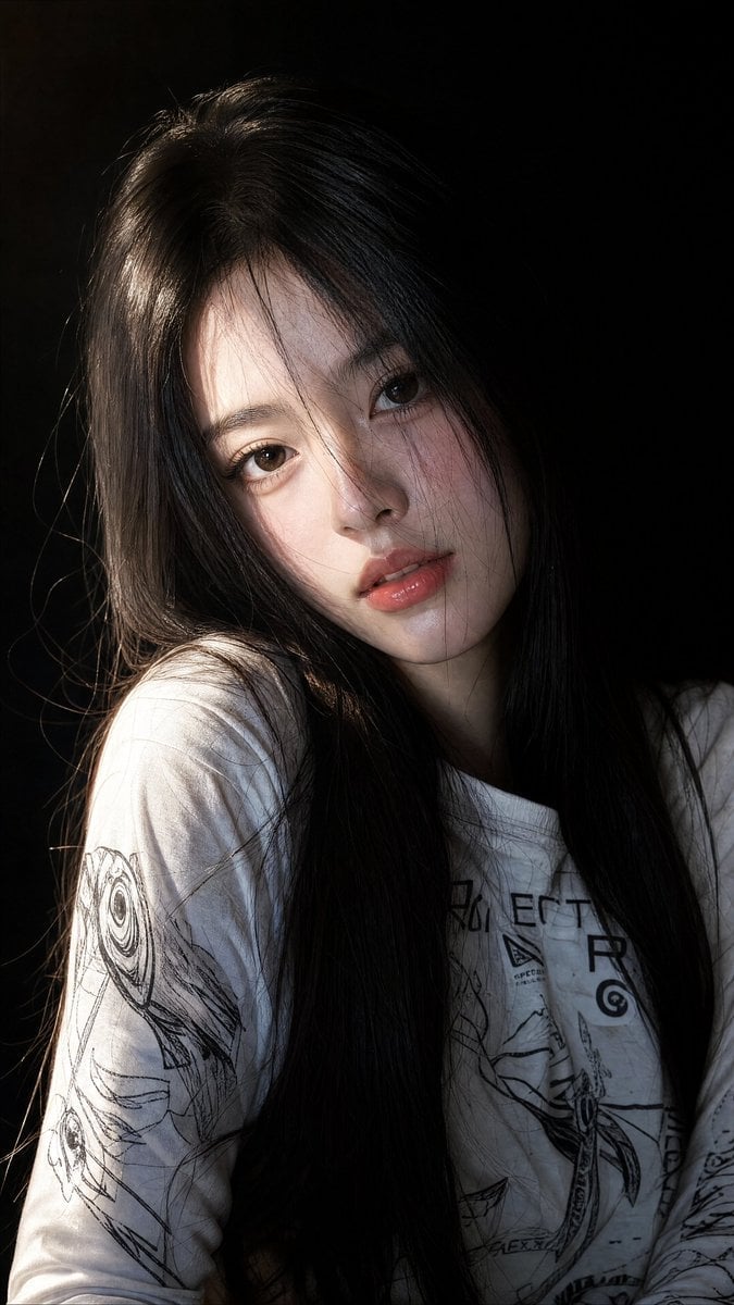 East Asian Woman Portrait Photography — AI image template example