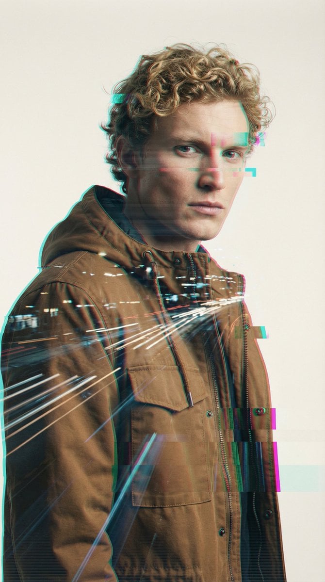 Digital Glitch Portrait Prompt