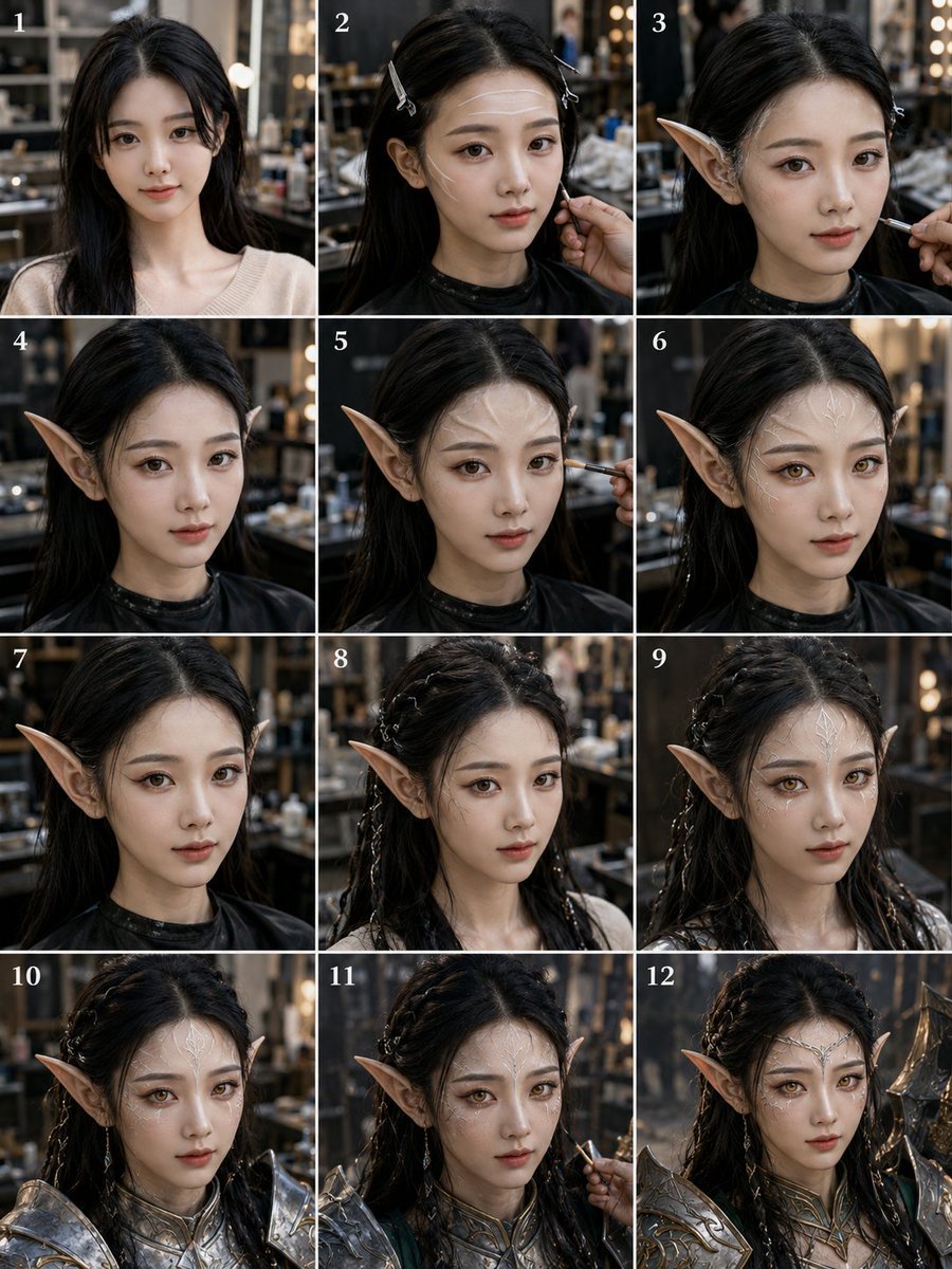 Panel Elf Warrior Transformation