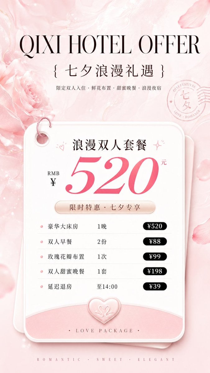 Luxury Beauty Service Price List — AI image template example