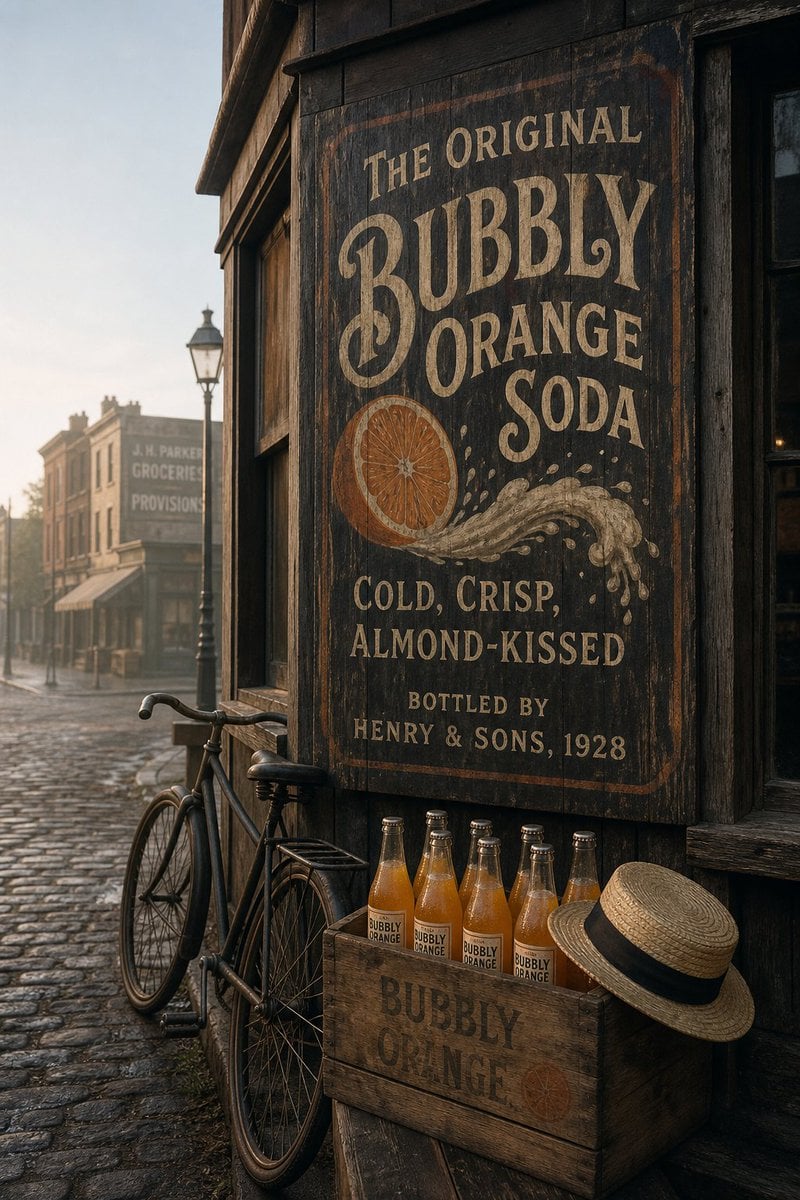 Vintage 1920s Shop Sign — AI image template example