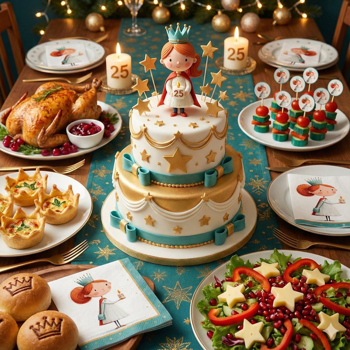 Image-to-Christmas Feast Prompt