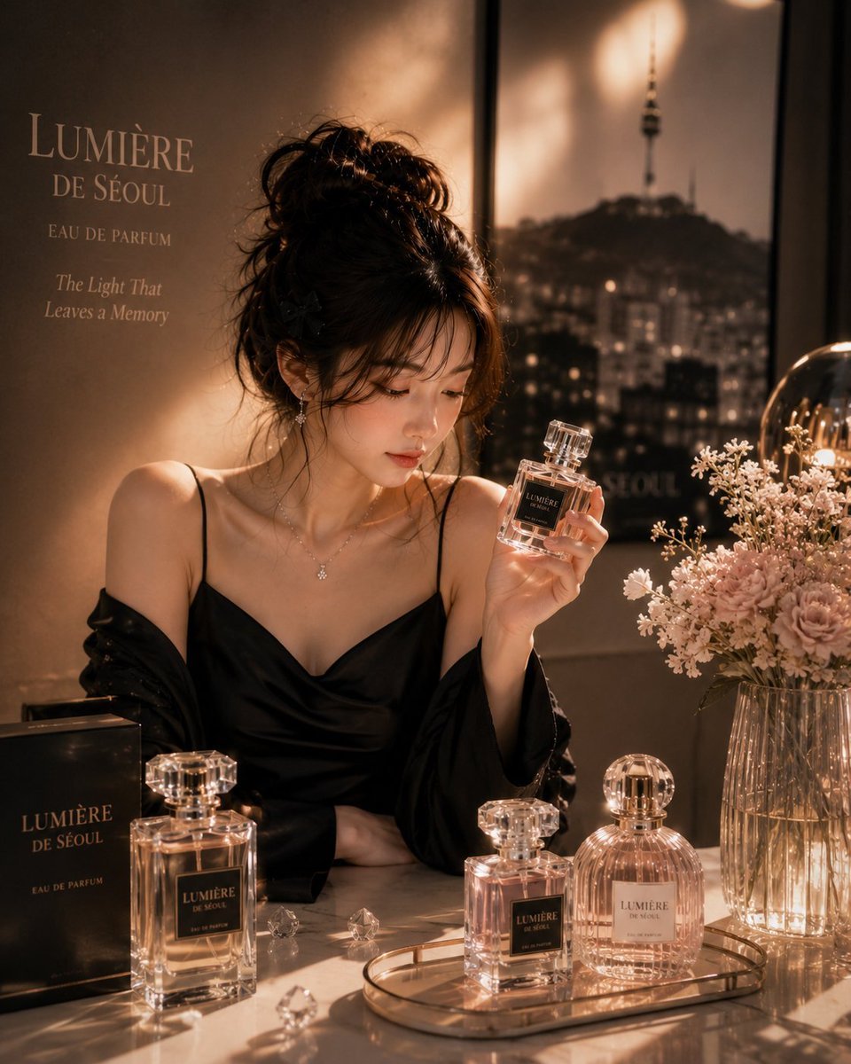 Luxury Perfume Brand Advertisement — AI image template example