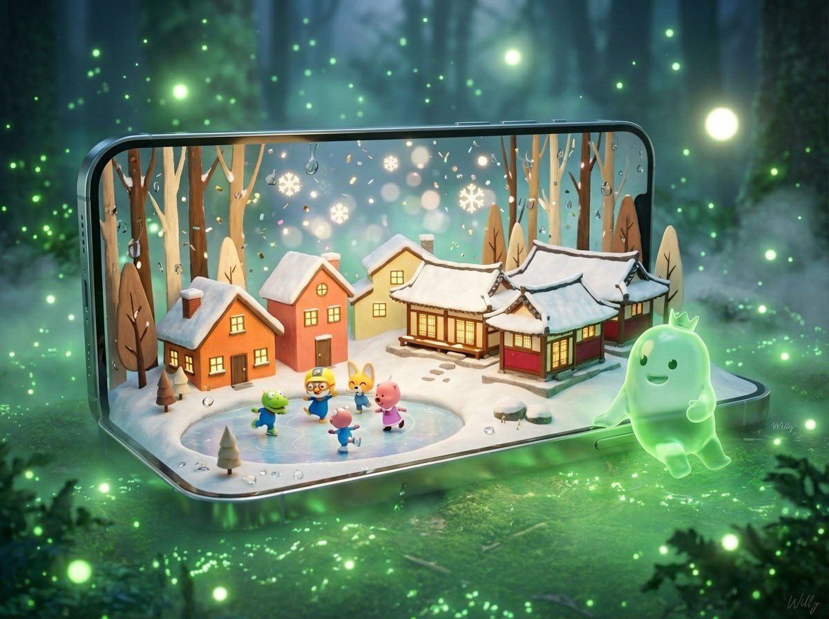 3D Pororo Winter Village Breaking the Fourth Wall
