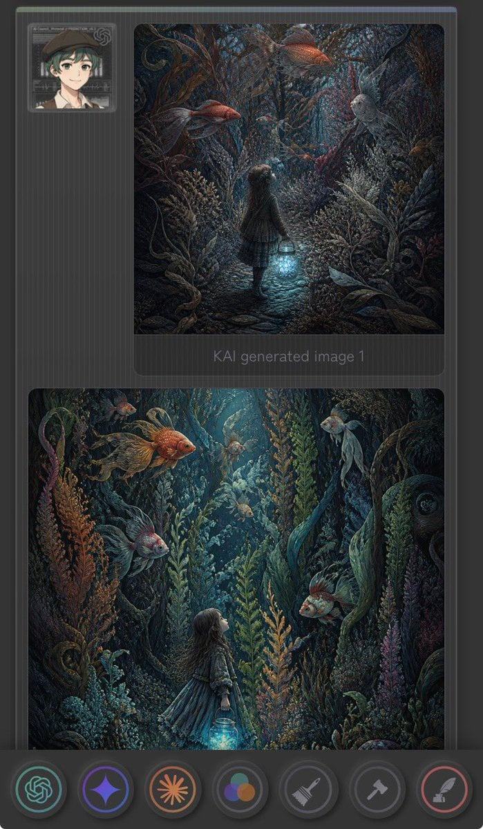 Dark Fantasy AI Gallery UI
