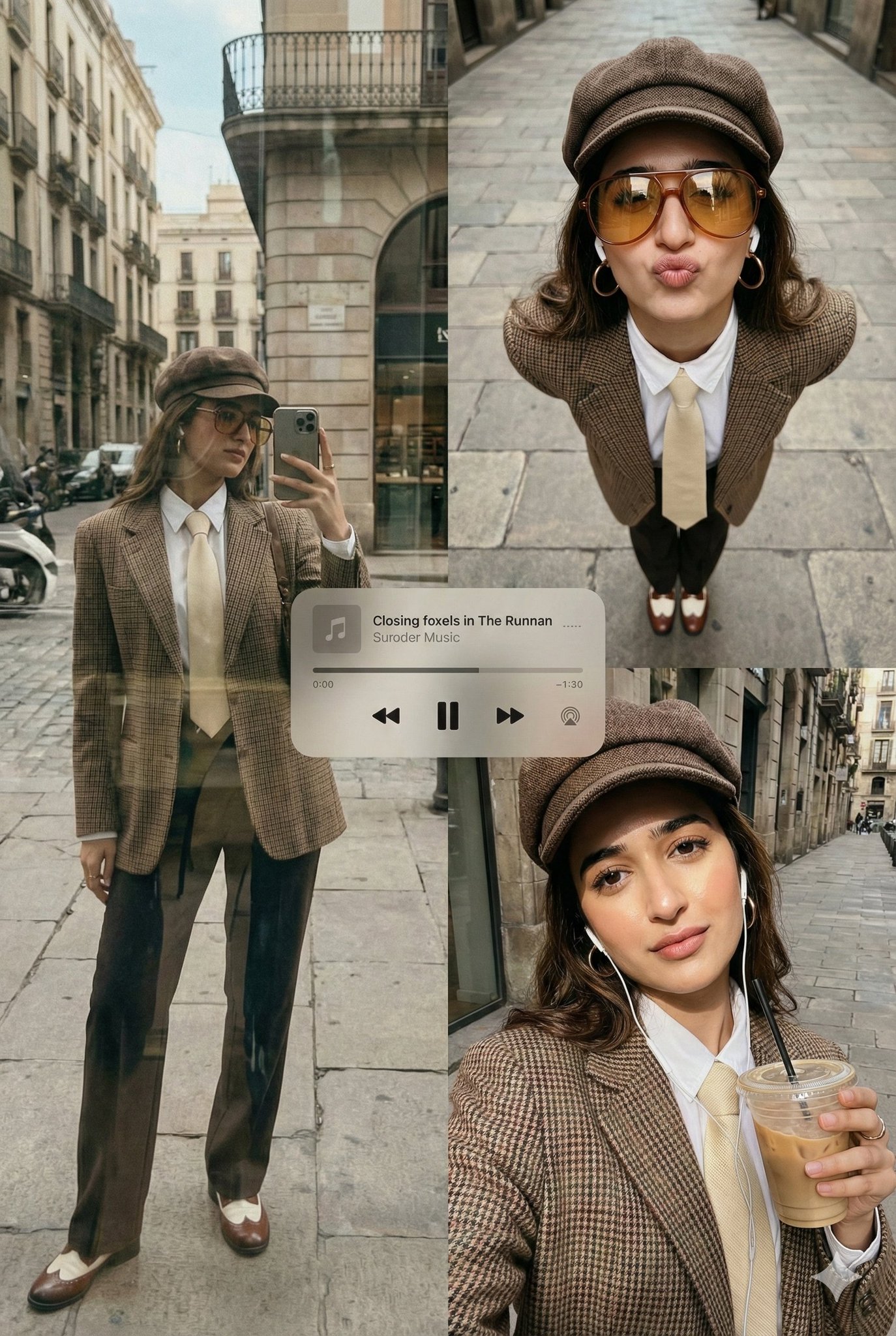 This image into a 64K DSLR shot resolution of A stylish urban fashion