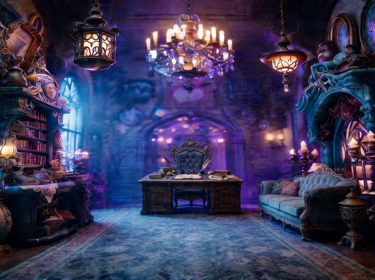 Enchanted Gothic Study Interior