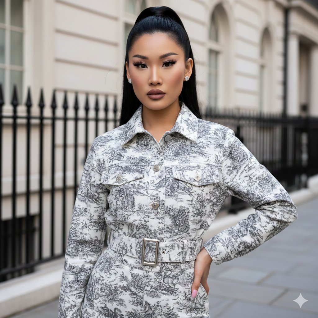 Toile de Jouy Street Style Fashion Editorial