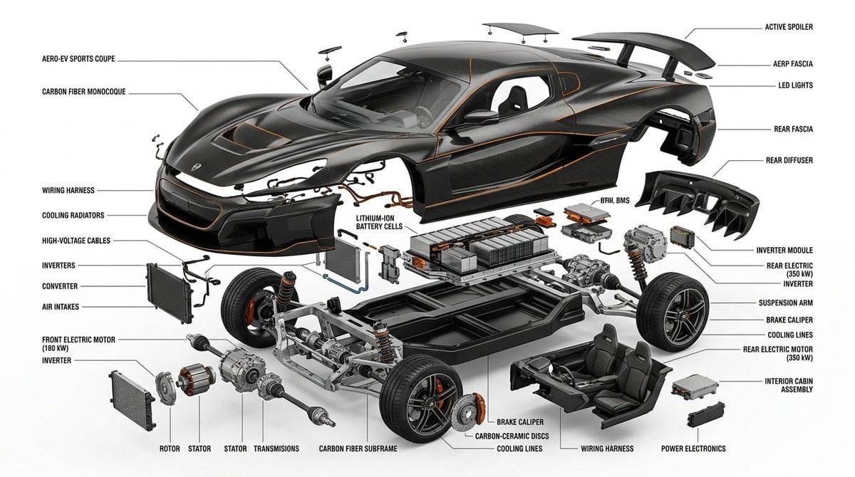 Exploded View Infographic Diagram Prompt