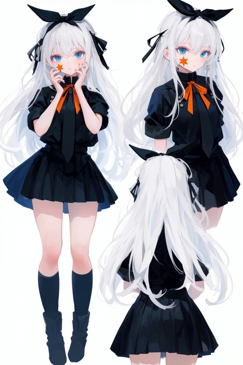 Anime Character Turnaround Sheet