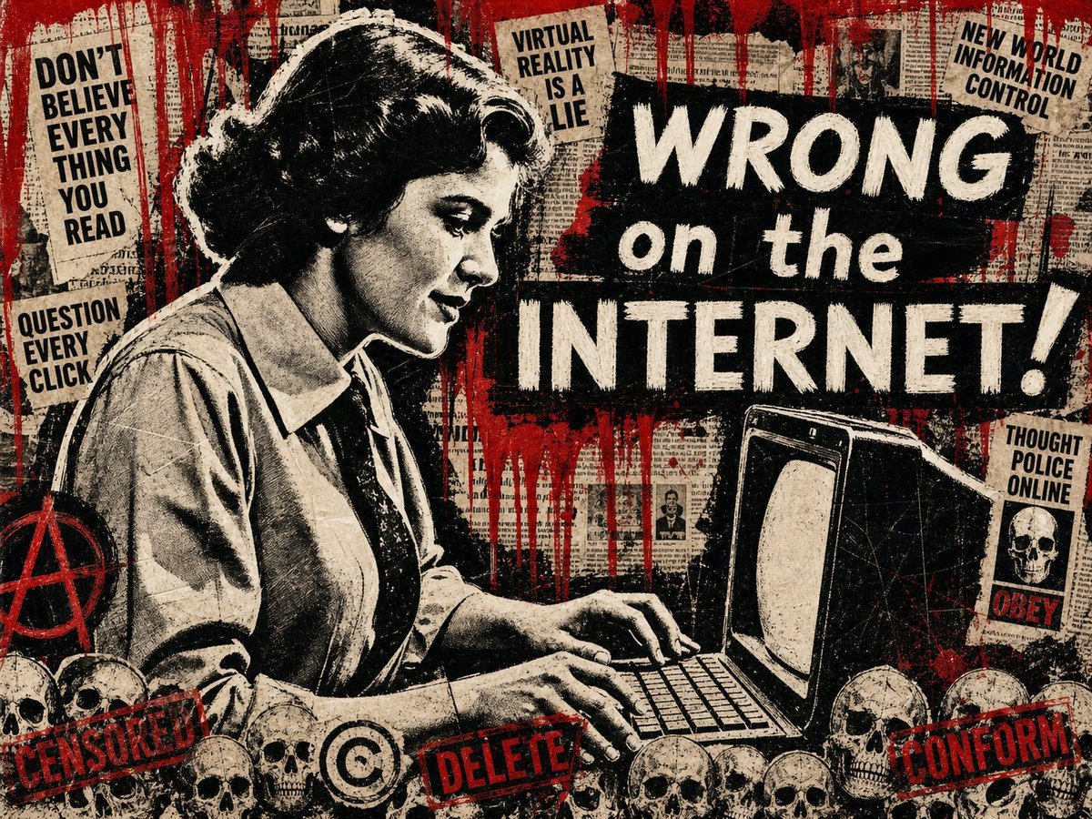Gritty Horror-Punk Collage Style — AI image template example
