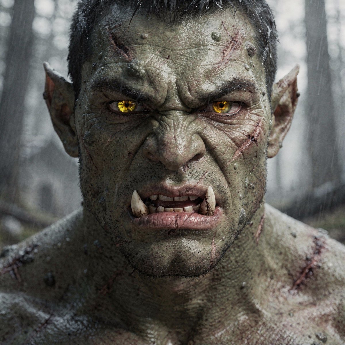 Hyper-Real Orc Realism Test Prompt