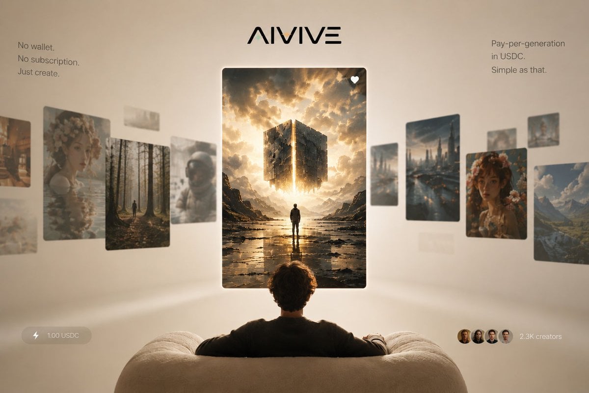 AIVIVE Immersive AI Gallery Hero